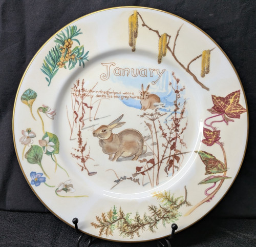 Caverswall january plate the - january,