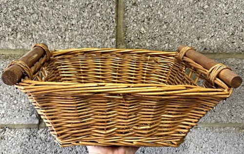 Brown wicker rectangular - brown,