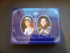 ROYAL MEMORABILIA Cadbury's Milk Tray Chocolate Tin Queens Silver Jubilee 