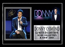 DONNY OSMOND  SIGNED  FRAMED 2