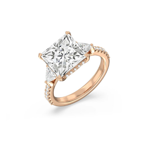 Diamond wedding ring - wedding, rose