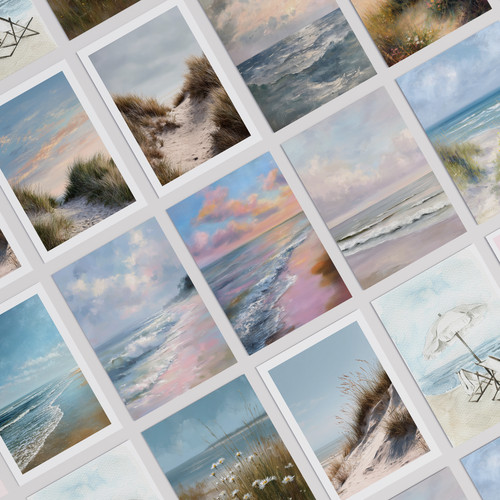 Coastal wall art - print, beach