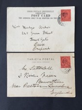 GIBRALTAR 1904 1d ON POSTCARDS