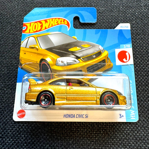 Hot wheels honda civic - si, gold