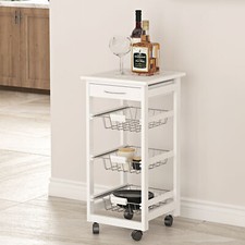 Rolling kitchen island trolley - kitchen,