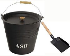 12L Metal Ash Bucket With Lid