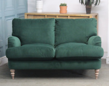 JOHN LEWIS OTLEY SMALL 2 SEATER SOFA IN AQUA CLEAN HARRIET EVERGREEN FABRIC