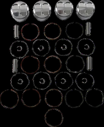 Piston kit rings pins - rings,