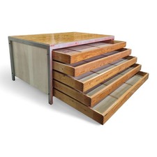 Large vintage plan chest -