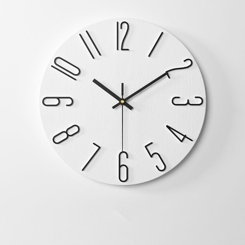 Wall clock silent 30cm round - 30cm,