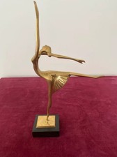 Brass ballerina figurine