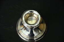 Sterling Silver small Candle Stick Holder Birmingham 1966 by W.I. Broadway & Co
