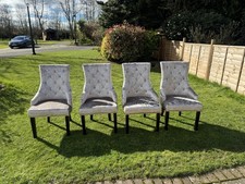 CRUSHED VELVET SILVER DINING