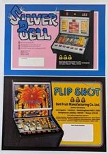Vintage 1980's Pub Fruit Machine Bell Fruit Sales Flyers Flip Shot & Silver Bell