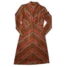 Vintage 90’s Missoni Classic Zig Zag Knit Dress UK10 US6