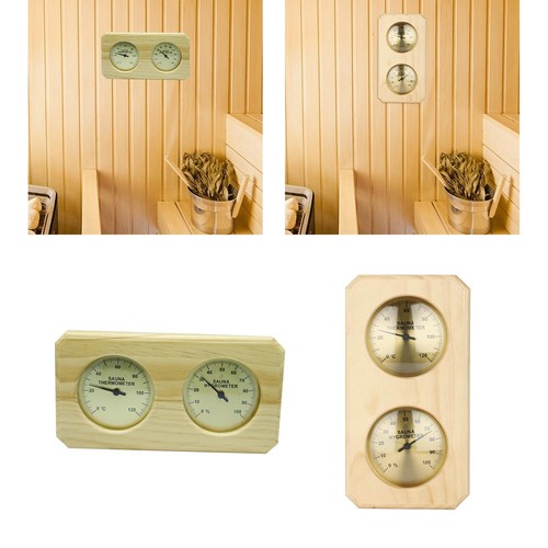 Wooden thermometer hygrometer - thermometer,