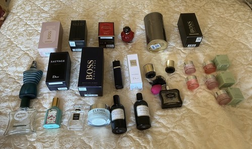 Various empty perfume eau - various, perfume,