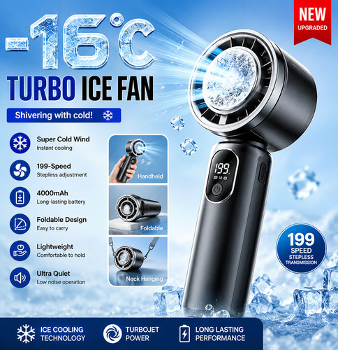 Turbo foldable fan - turbo,