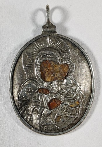 Antique russian silver icon - russian,