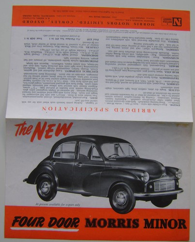 Morris minor saloon 1950 - minor,
