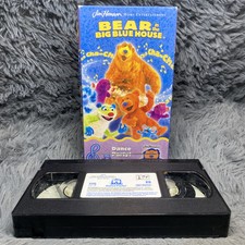 Bear In The Big Blue House VHS Tape 20002 Dance Party Video Jim Henson Cartoon