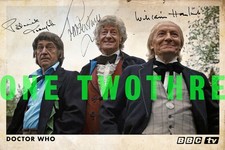 WILLIAM HARTNELL PATRICK TROUGHTON JON PERTWEE DOCTOR WHO SIGNED PRE PRINTED