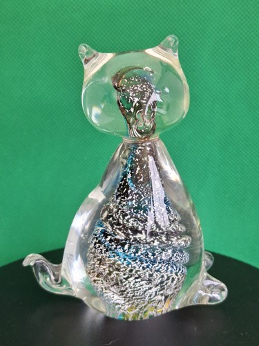 Murano art glass - glass, cat