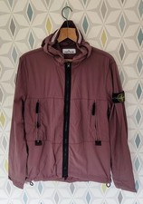 Mens Stone Island Skin Touch Nylon-TC Hooded Coat Jacket Size M - Very Good Cond