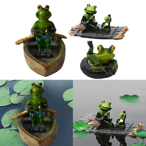 Floating frog resin garden - floating,
