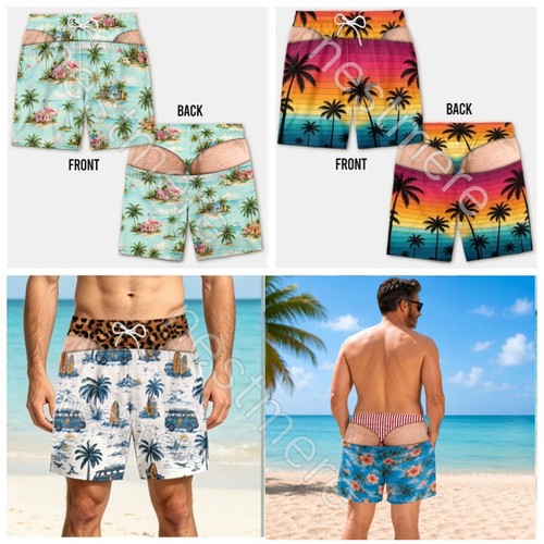 Funny swim trunks fake - trunks,,