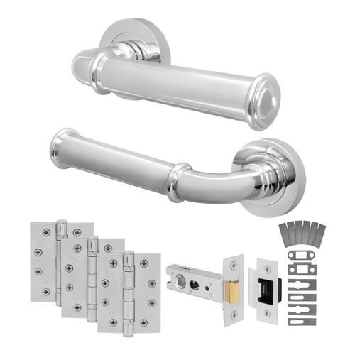 Chrome internal door handle - internal,