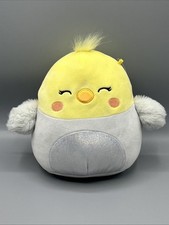 Aimee the Chick Grey & Yellow Squishmallow 8" Plush Soft Toy Duck Chicken
