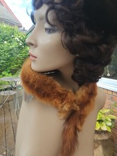 Single mink stole vintage. Pinkowitz Grimsby.