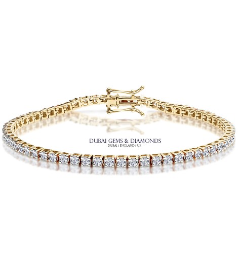 Tennis bracelet 18ct gold - bracelet,