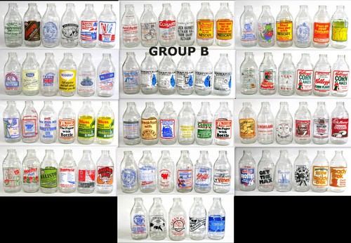 Vintage milk bottle - vintage, 1980's