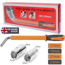 HEAVY DUTY Extendable Car Van Wheel Brace Socket Tyre Nut Wrench 17 19 21 23mm.