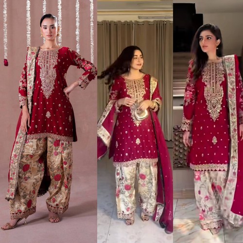 Floral punjabi patiyala - floral, kurti