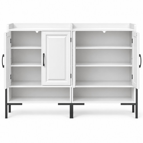 Tier shoe cabinet with 2 - shoe,