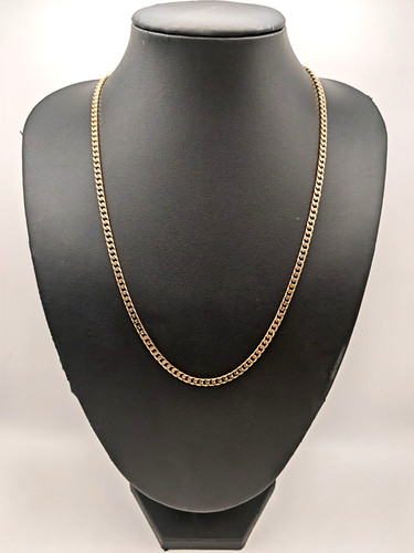 Solid 9ct yellow gold curb - solid,