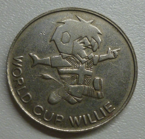 World cup willie medallion - world,