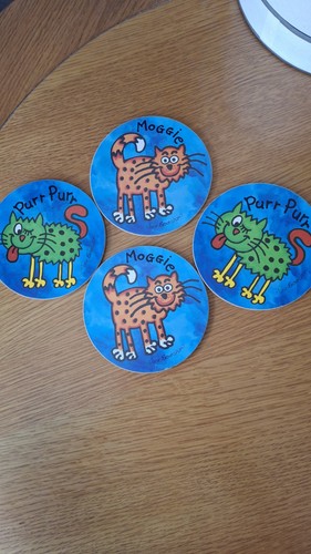 Set four coasters jane - set,