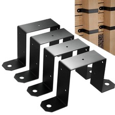 4pcs fence post brackets wood - 4pcs,