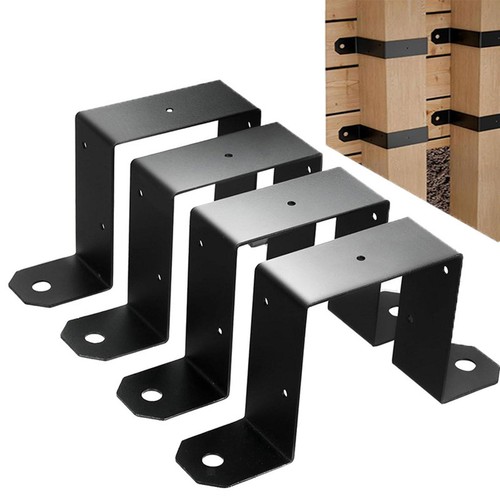 4pcs fence post brackets wood - fence,