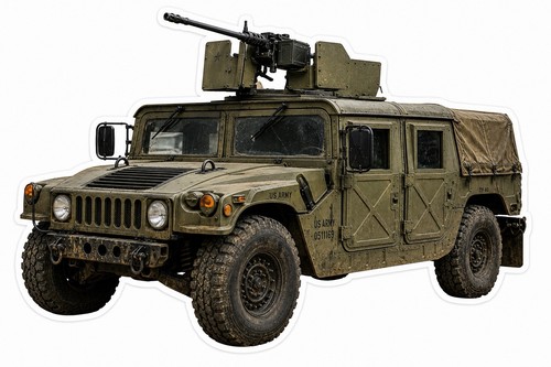 Military humvee die cut vinyl - humvee,