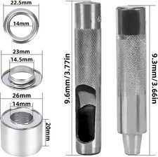 14Mm Eyelet Punch Kit 100Pcs