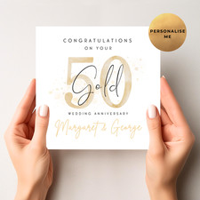 Personalised Golden Wedding