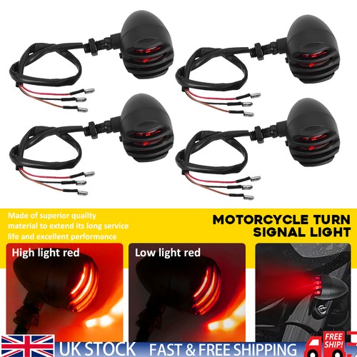 Motorcycle red halogen turn - 4x,