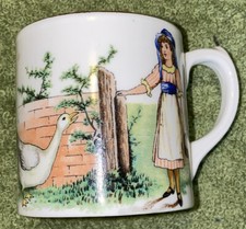 Goosey Goosey Gander Nursery Rhyme Porcelain Mug Ansley Made In England 