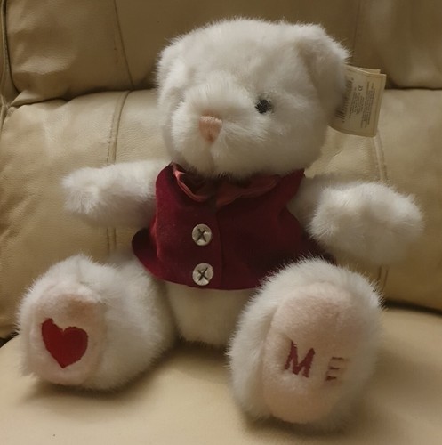Vintage russ berrie white bear - vintage,