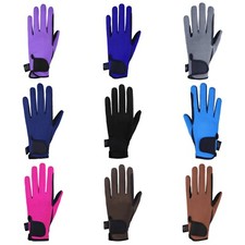 AF Equestrian Horse Riding Gloves LADIES Synthetic Leather Cotton Dublin 4Way